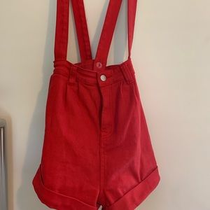 Overall/short red